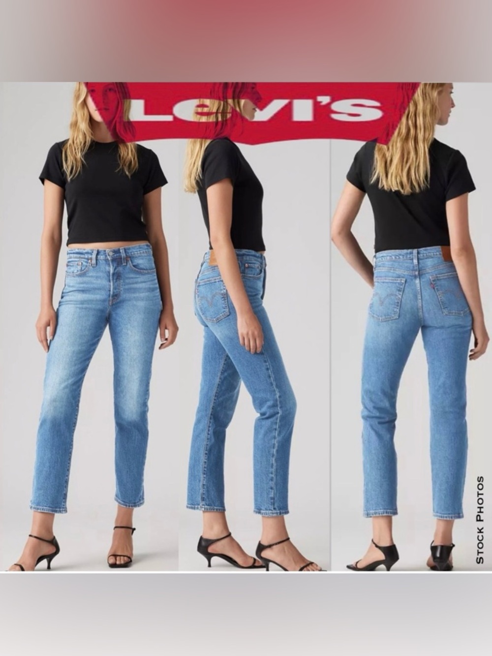 LEVI’s Wedgie Straight Button-fly Jeans (W25 L28)